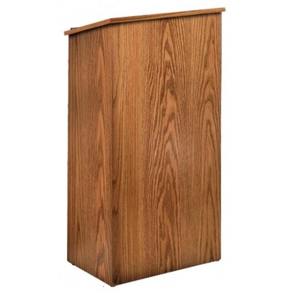 Oklahoma Sound Oklahoma Sound 222-MO Full Floor Lectern- Kd-Medium Oak 222-MO